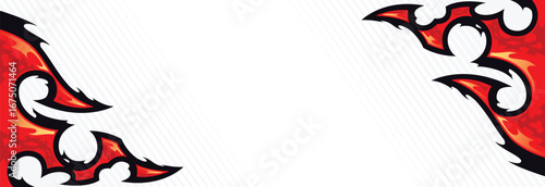 Dynamic Bold Flame-Inspired Racing Background Design