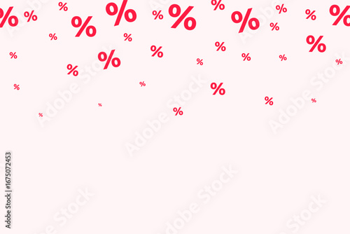 modern percentage icon pattern background for economic analysis