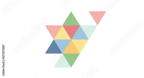 Free Download Abstract Geometric Design Featuring Pastel Triangles for Modern Backgrounds and Creative Visuals, Perfect for Web Design, Branding, and Presentation Templates - GFXLoad
