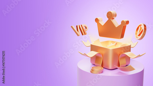 Member benefits, privileges and Crown Gift Box 3D