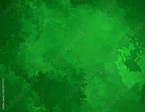 Abstract Green Watercolor Texture Background with Soft Blending and Organic Shapes.
