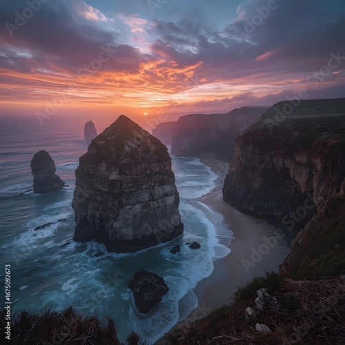 Otherworldly Sunset Cliffs