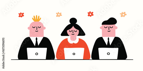 An illustration of three pr...