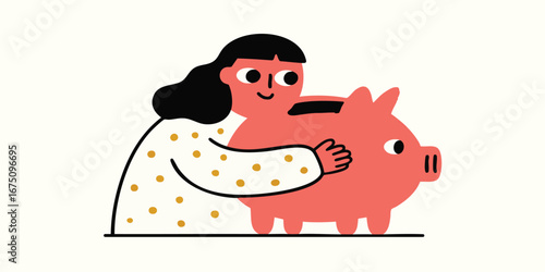 A person gently embraces a ...
