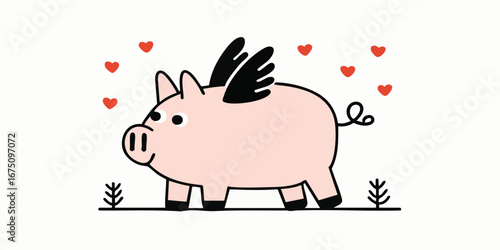 A charming cartoon illustra...