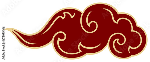 chinese cloud traditional style element decorate chinese korean thai tibetan japanese cloudscape concept calligraphy line