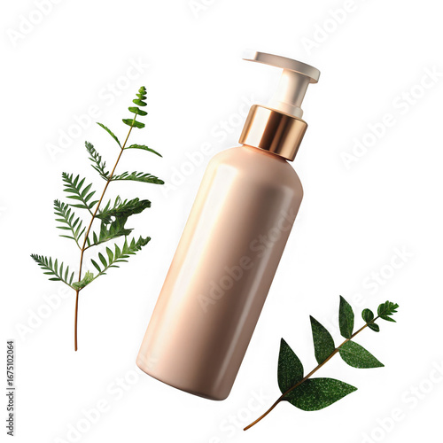set of cosmetic bottles
