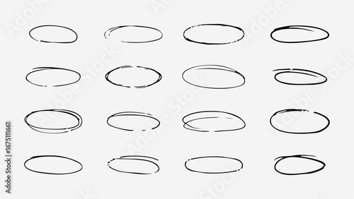 Roughly Hand Drawn shapes of Text speeches - Hand Drawn Doodles