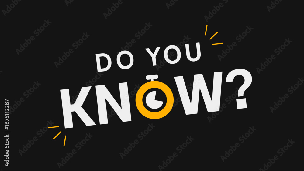 Fototapeta premium Do You Know typography Design - Do You Know Logo Design