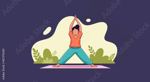 A person in a serene yoga pose on a mat, representing wellness, mindfulness, and a healthy lifestyle. Ideal for fitness, health, and personal growth content.