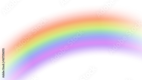 Realistic rainbow. Colorful rainbow in arc shape, full color spectrum, Vector illustration. Rainbow, effect after rain. Vector illustration. Transparent rainbows. 