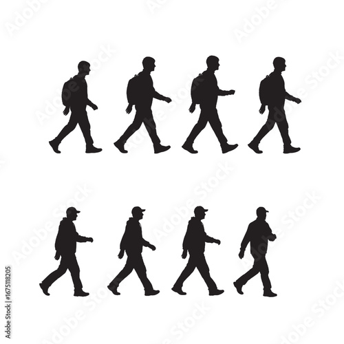 Runner Silhouette Vector for Fitness, Sports, and Motion Concepts