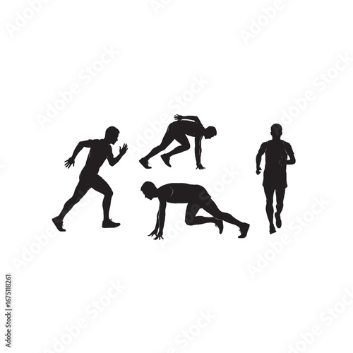 Walking Person Silhouette Vector for Motion, Lifestyle, and Human Activity Concepts