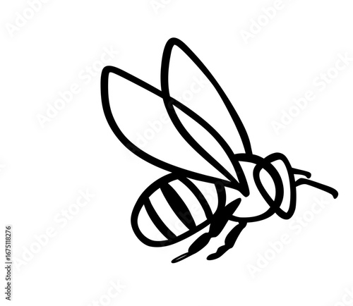 Side View Bee Minimal