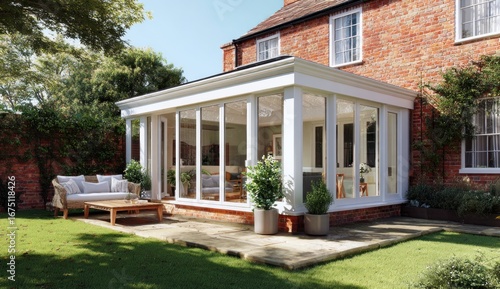 Sunlit conservatory extension