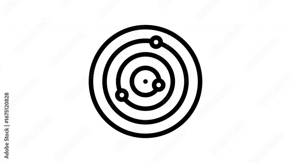 orbits minimalist stroke animation orbits minimalist stroke animation