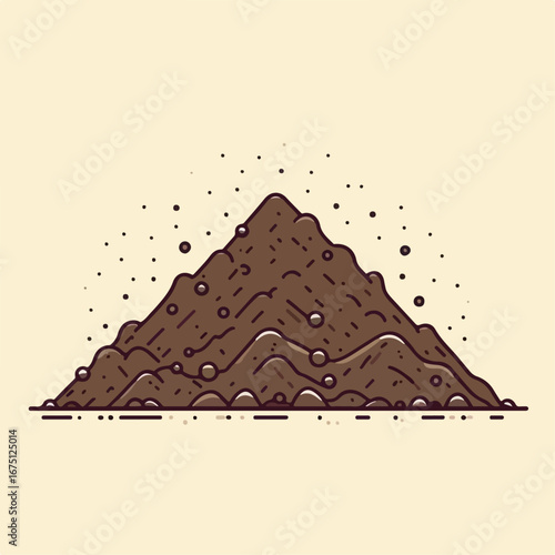 illustration of a pile of soil
