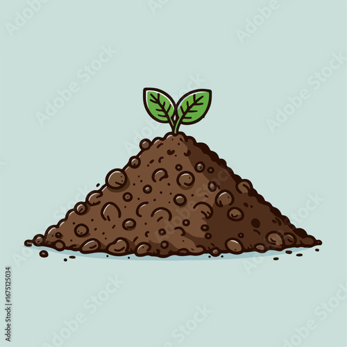 illustration of a pile of soil