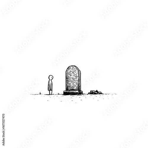 Grave grief memorial tombstone death gravestone cemetery sorrow remembrance loss sadness mourning artwork 100