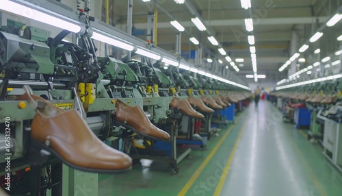 Shoe factory production line