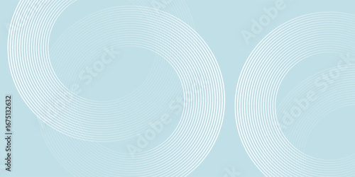 Modern abstract background. Glossy white gradient circle lines. Minimal geometric pattern. Simple graphic elements. Futuristic concept. Suitable for cover, poster, banner, brochure, eps10.