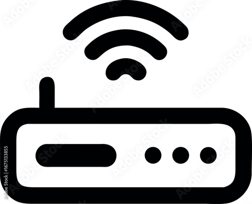 High-Speed Wireless Router Icon Boost Your Internet Connection