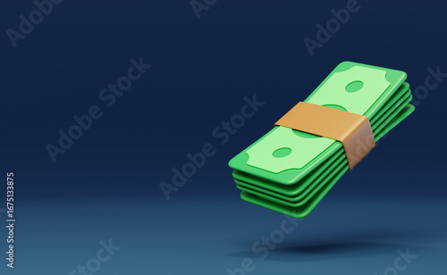 Dollar Finance International Trade currency Investment funds 3D