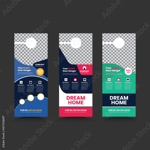 home renovation, handyman home repair door hanger design bundle, Plumber door hanger template with home repair handyman service
