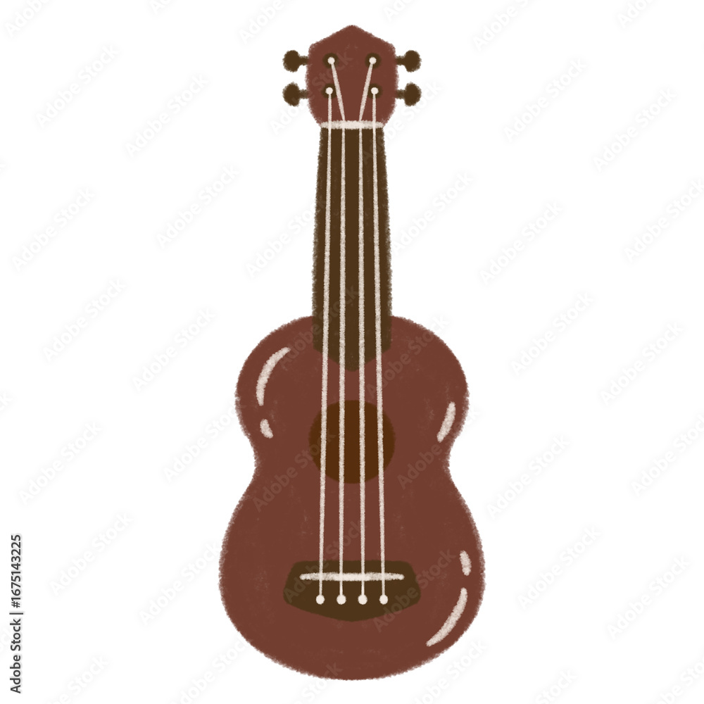Fototapeta premium ukulele musical instrument illustration