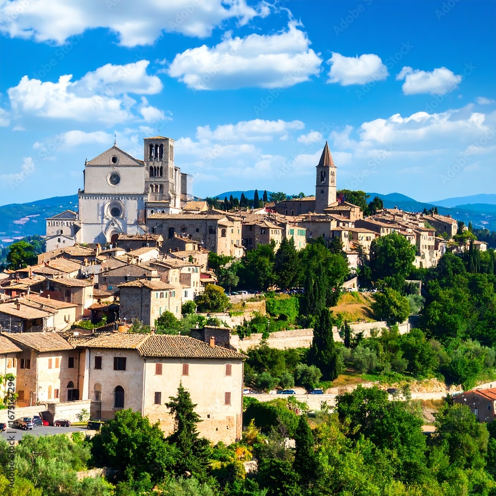 Obraz premium Assisi, Italy, Scenic View