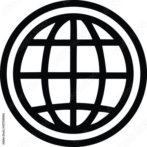 Iconic globe symbol representing global connectivity and international business opportunities worldwide