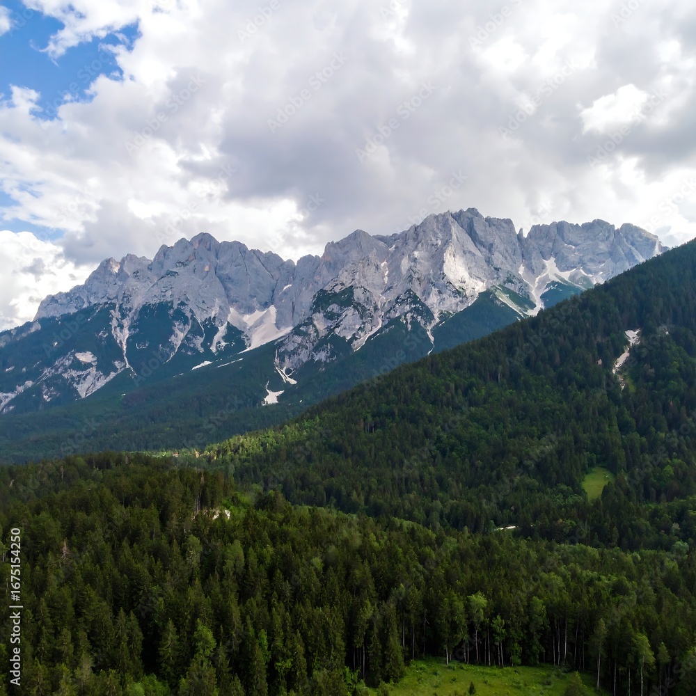 Fototapeta premium Alpine Mountain Range View (2)