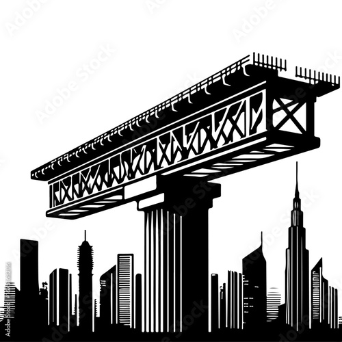 Girder silhouette , Girder vector