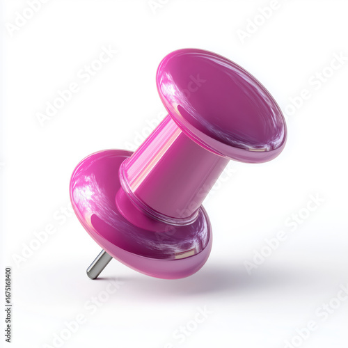 Vibrant pink pushpin ready to secure ideas and organize projects with modern flair