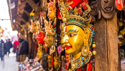 Wallpaper Mural Traditional Nepali masks for sale Torontodigital.ca