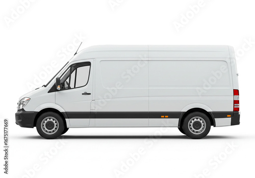 Versatile white delivery van ready for your business needs and logistics solutions on the road today