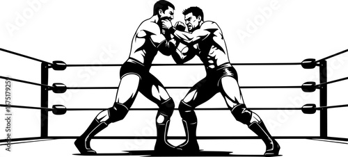 silhouettes of two men wrestling each other in a wrestling ring, wrestling, wrestler, arm wrestling, hand to hand combat