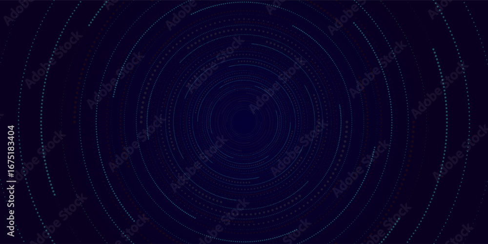 Abstract Digital Circles of Particles with Noise. Futuristic Circular Sound Wave. Big Data Visualization. 3D Virtual Space VR Cyberspace. Crypto Currency Concept. Vector Illustration. backgroudn dots Abstract Digital Circles of Particles with Noise. Futuristic Circular Sound Wave. Big Data Visualization. 3D Virtual Space VR Cyberspace. Crypto Currency Concept. Vector Illustration. backgroudn dots
