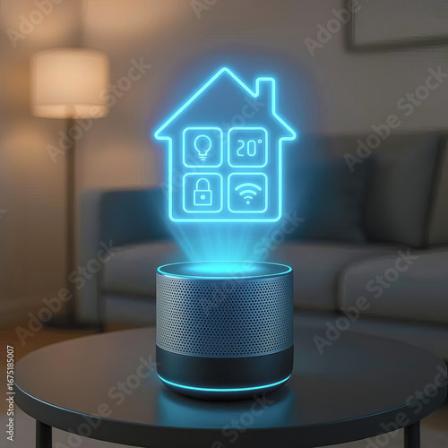 AI Powered Voice Assistant in Modern Home
