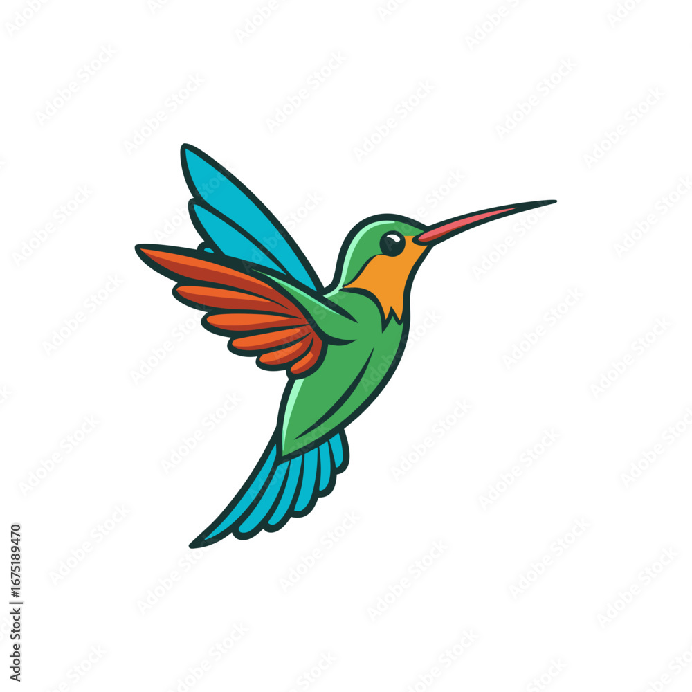 Obraz premium hummingbird and flower