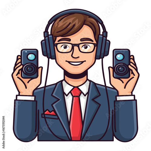 Professional Male Photographer Capturing Creative Moments with Digital Camera During Outdoor Travel Adventure