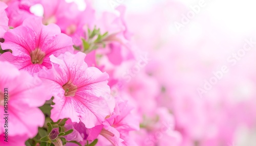 Soft-focus pink flowers