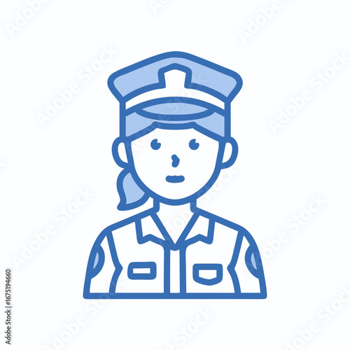 vector illustration of police officer