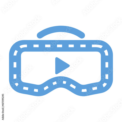 movie camera icon on internet button
