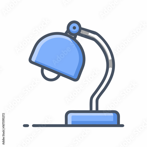 vector illustration of a modern lamp