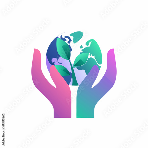 save our planet vector, nature, illustration, icon, symbol, green, 