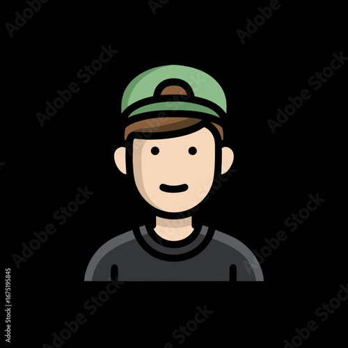 vector illustration of cartoon policeman