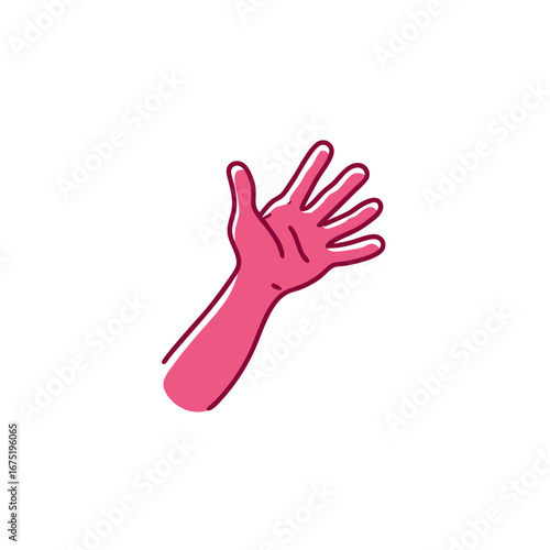 hand in rubber glove