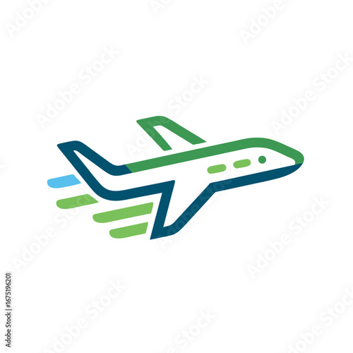vector illustration of airplane
