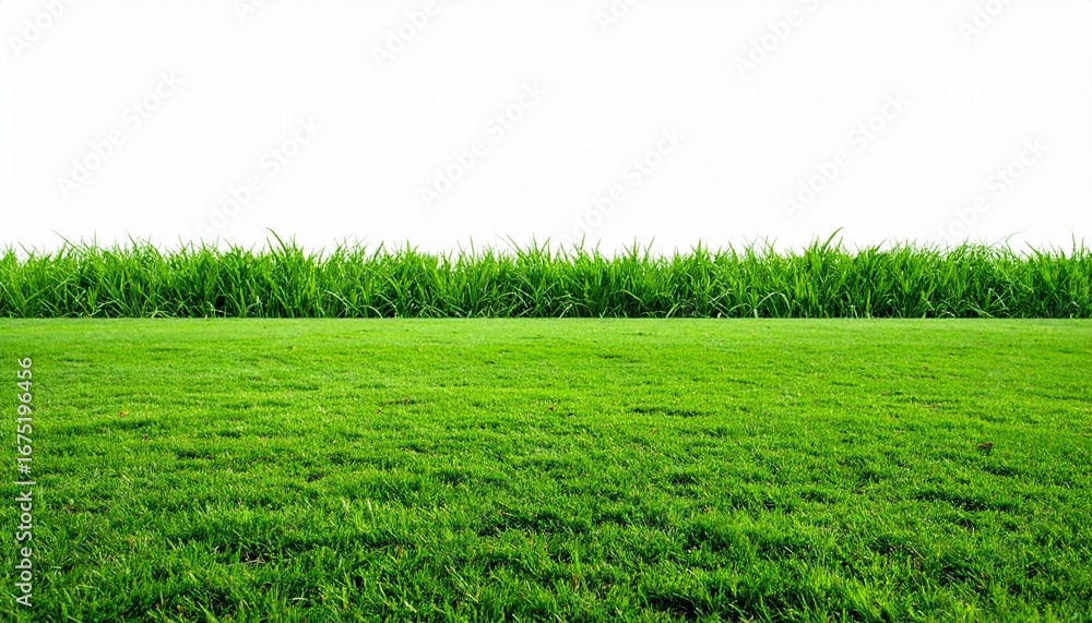 Obraz premium green grass on a white background